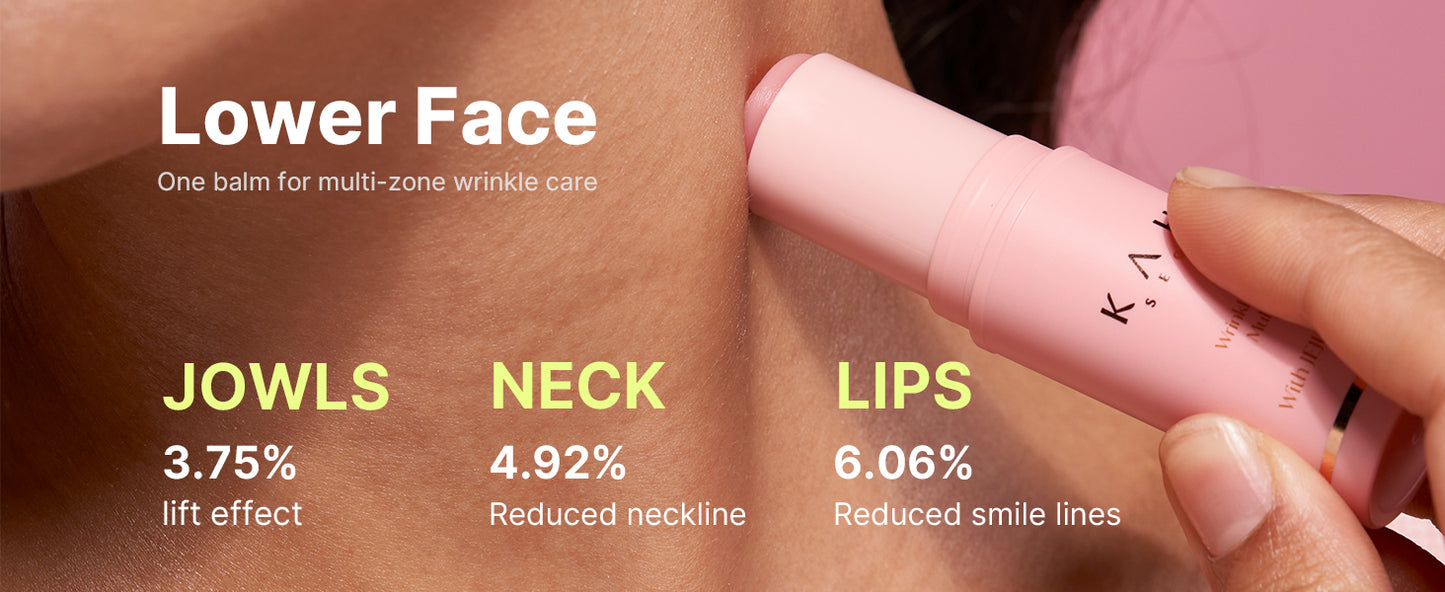 KAHI Wrinkle Bounce Multi Balm Stick | PDRN Collagen Wrinkle Stick | Korean Skin Care |All-in-One Hydrating Lip Balm Eye Cream Neck Cream Make Up Base & Face Mist Moisture Balm
