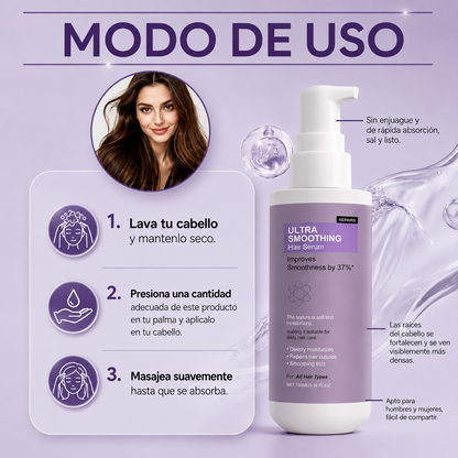 Sérum Capilar Anti-Frizz | Cabello Liso e Hidratado Todo el Día