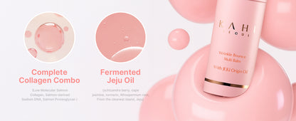 KAHI Wrinkle Bounce Multi Balm Stick | PDRN Collagen Wrinkle Stick | Korean Skin Care |All-in-One Hydrating Lip Balm Eye Cream Neck Cream Make Up Base & Face Mist Moisture Balm