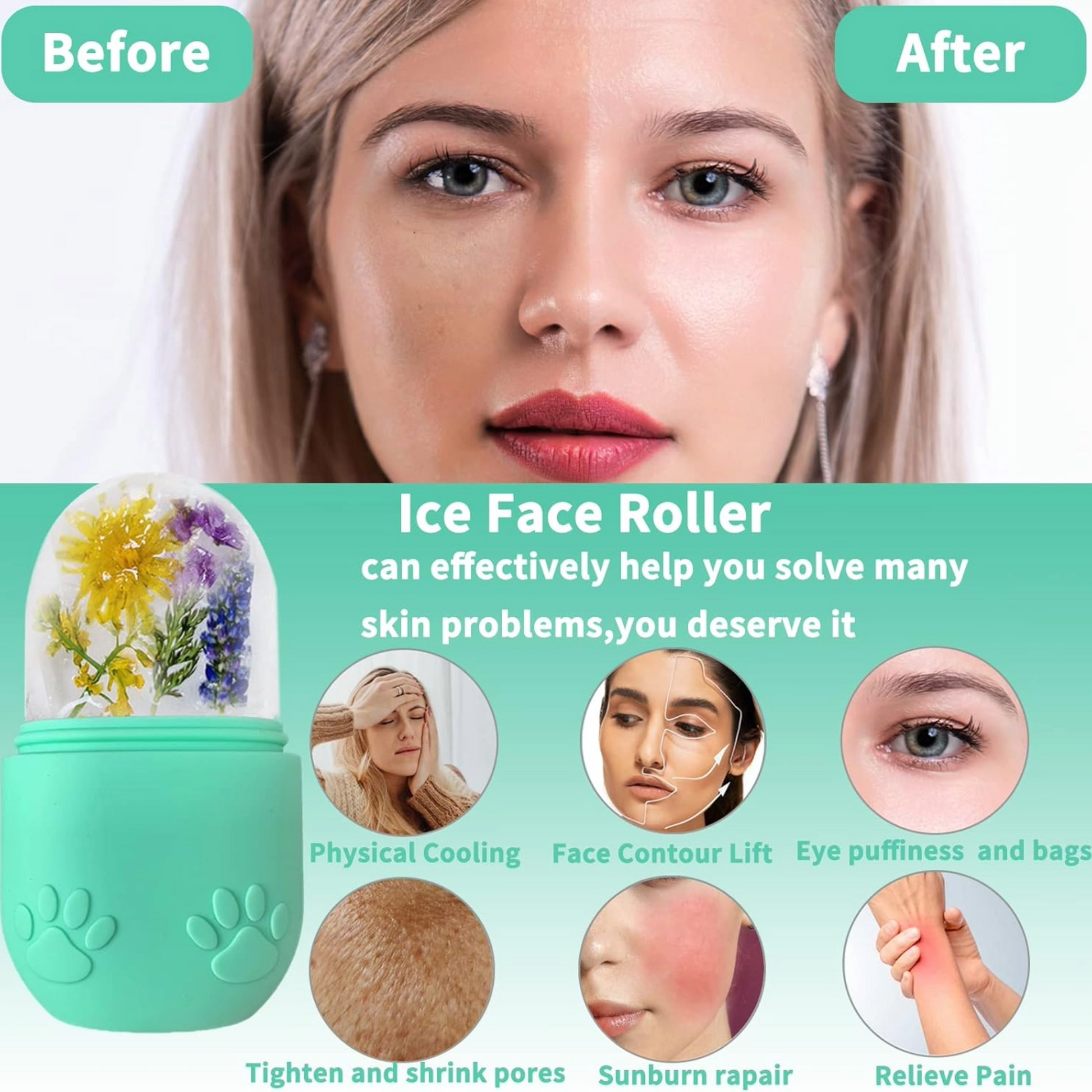 Pouty Bear Ice Face Roller - Essentia Bella