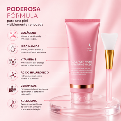 Mascarilla Nocturna de Colágeno™ | Firmeza, Hidratación y Glow ⭐