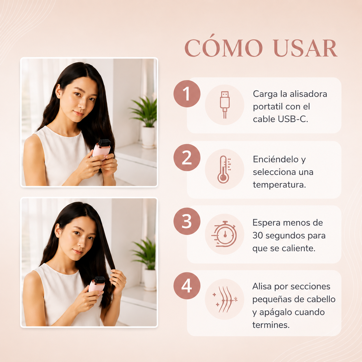 PocketLiss - Mini alisadora portátil