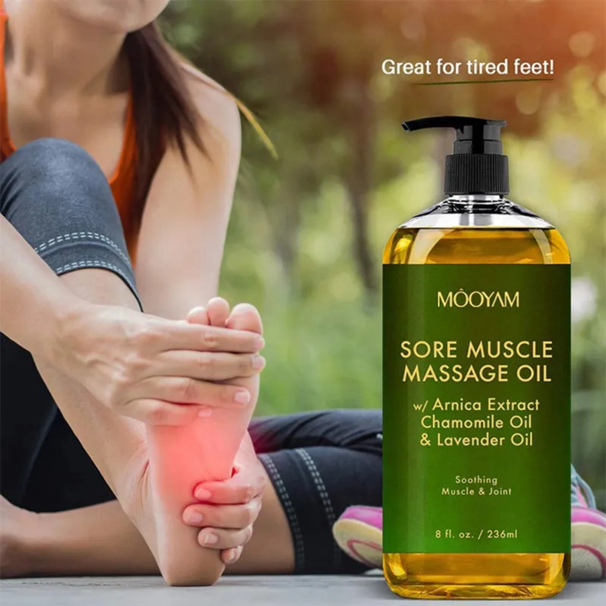 Sore Muscle Massage Oil. A soothing blend of natural essential oils to relieve muscle soreness and promote relaxation.